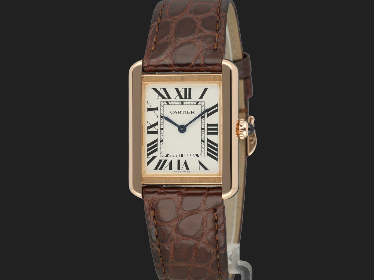 Cartier Tank Solo Small Rose Gold W5200024 / 3168  W5200024 (1)