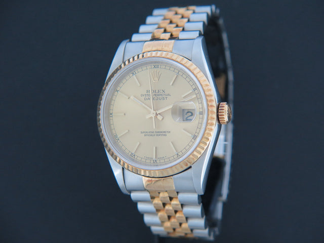 Rolex Datejust Gold/Steel Champagne Dial