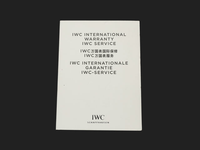 IWC Warranty Booklet