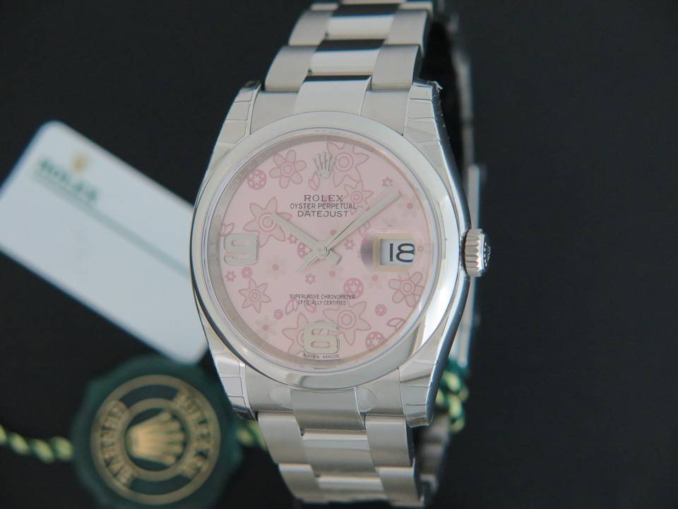 Rolex Datejust Pink Flowers Dial 116200 NEW (1)