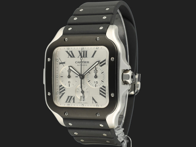 Cartier Santos de Cartier Chronograph Roman Dial