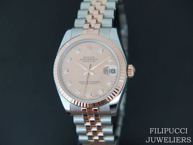 Rolex Datejust Everosegold/Steel MOP Diamond Dial
