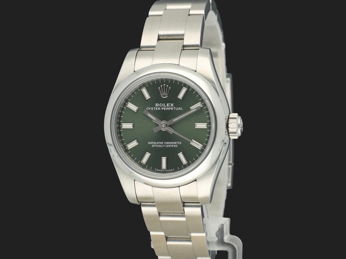Rolex Oyster Perpetual 26 Olive Green Dial 176200 (1)