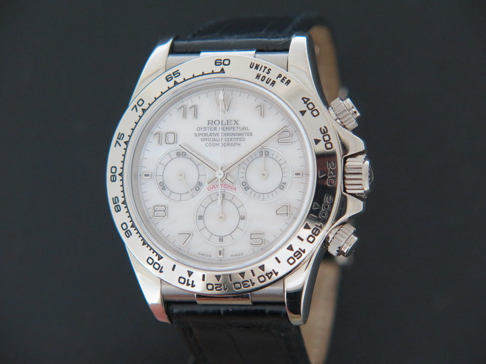 Rolex Daytona White Gold MOP Dial 16519 (1)