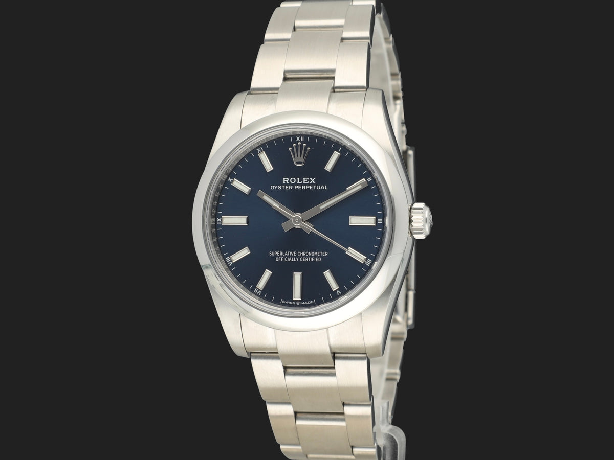 Rolex Oyster Perpetual 34 Blue Dial 124200 (1)