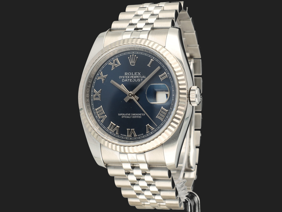 Rolex Datejust 36 Blue Roman Dial 116234  (1)