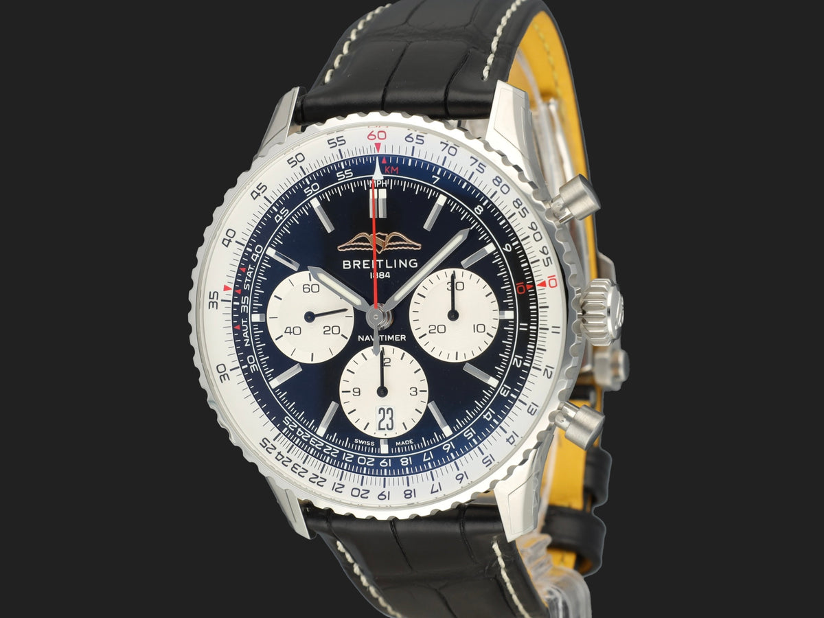 Breitling Navitimer B01 Chronograph 43 Black Dial AB0138 NEW (1)