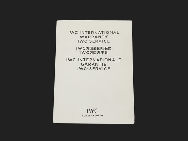 IWC Warranty Booklet