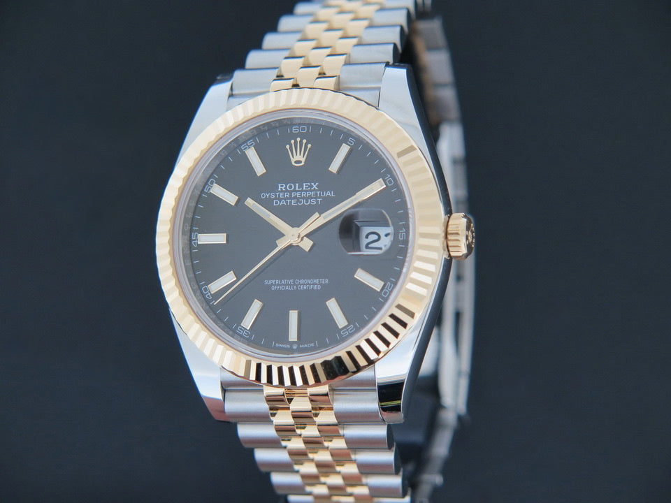 Rolex Datejust 41 Gold/Steel Black Dial 126333 NEW (1)