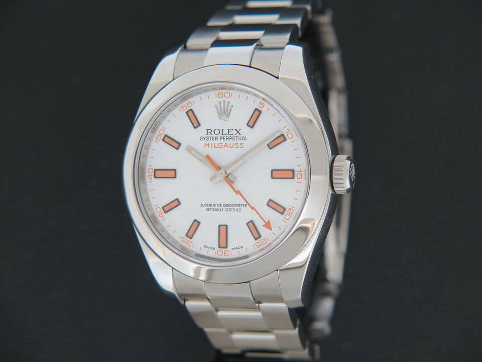 Rolex Milgauss 116400 White Dial (1)