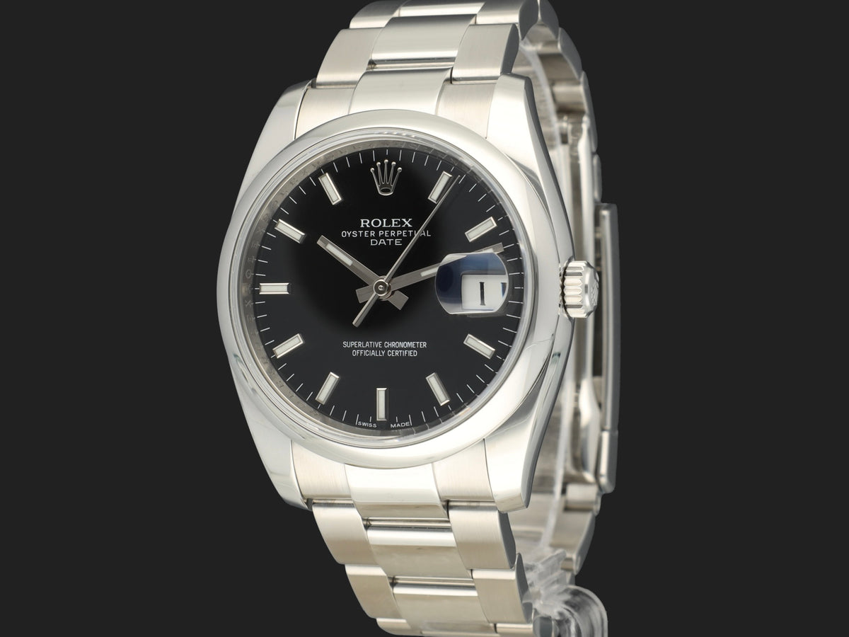 Rolex Date 34 Black Dial 115200 (1)