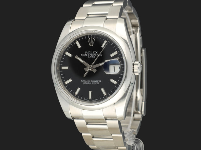 Rolex Date 34 Black Dial 115200