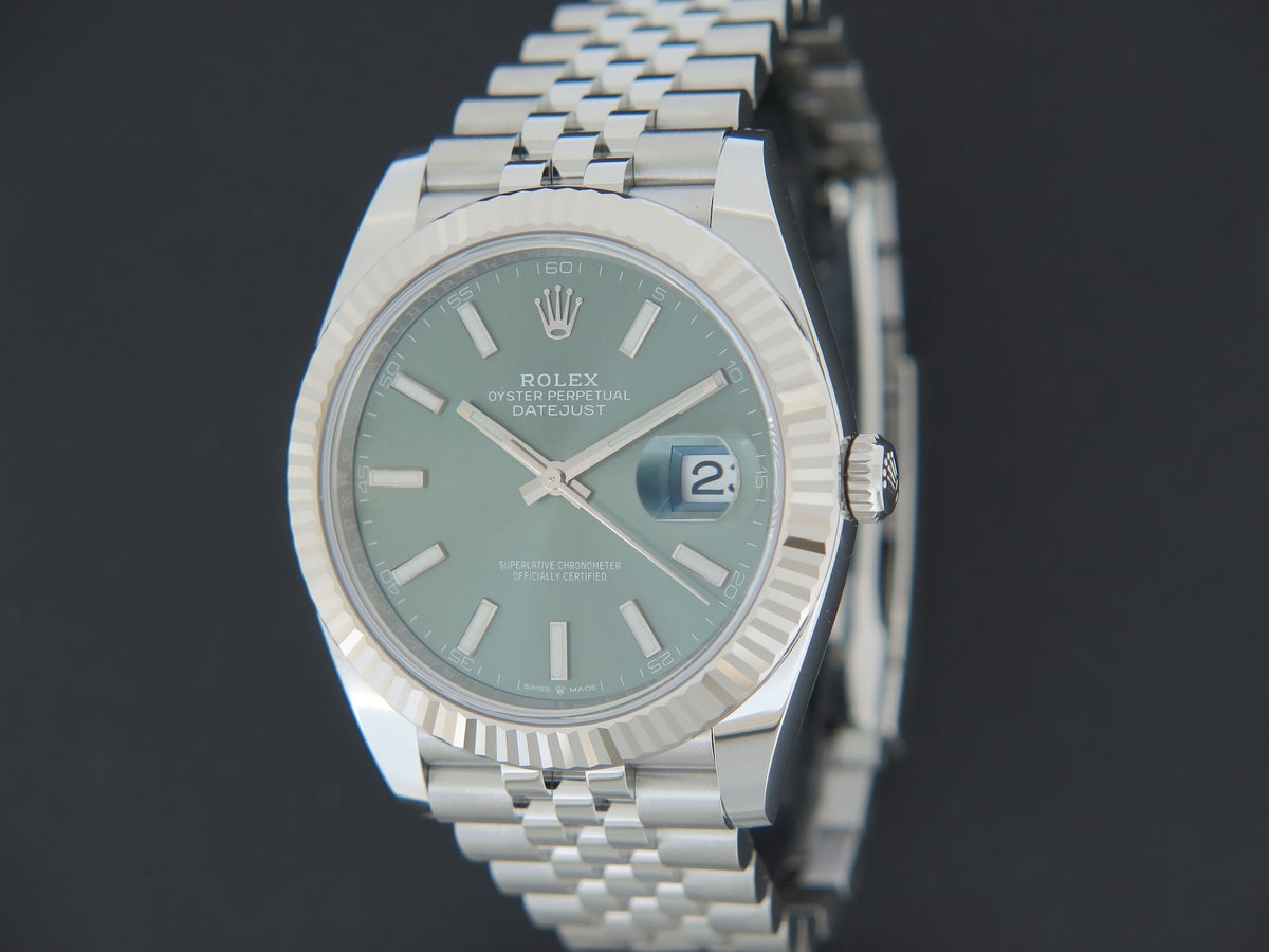Rolex Datejust 41 Mint Green Dial 126334 NEW (1)
