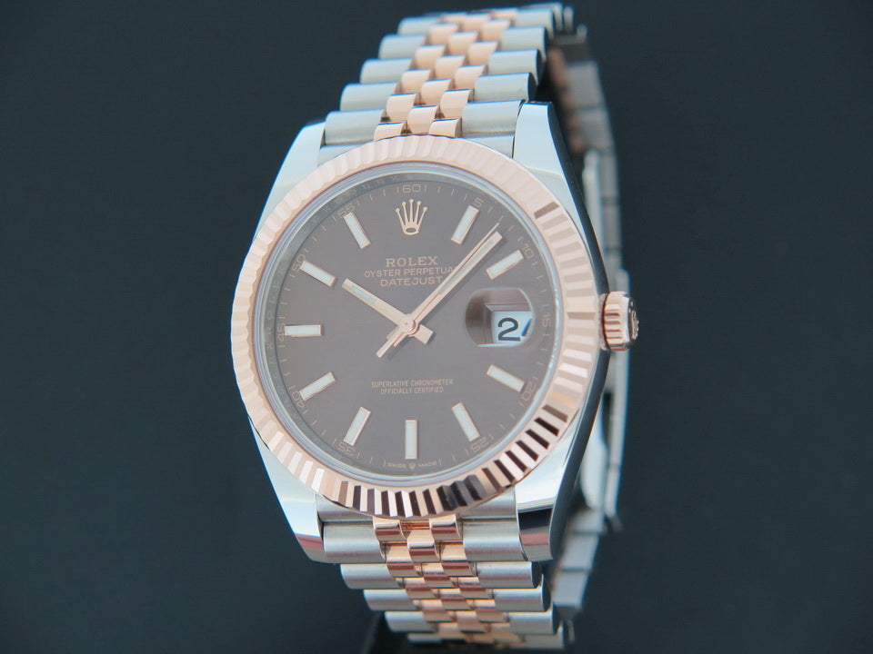 Rolex Datejust 41 Everosegold/Steel 126331 Choco Dial (1)
