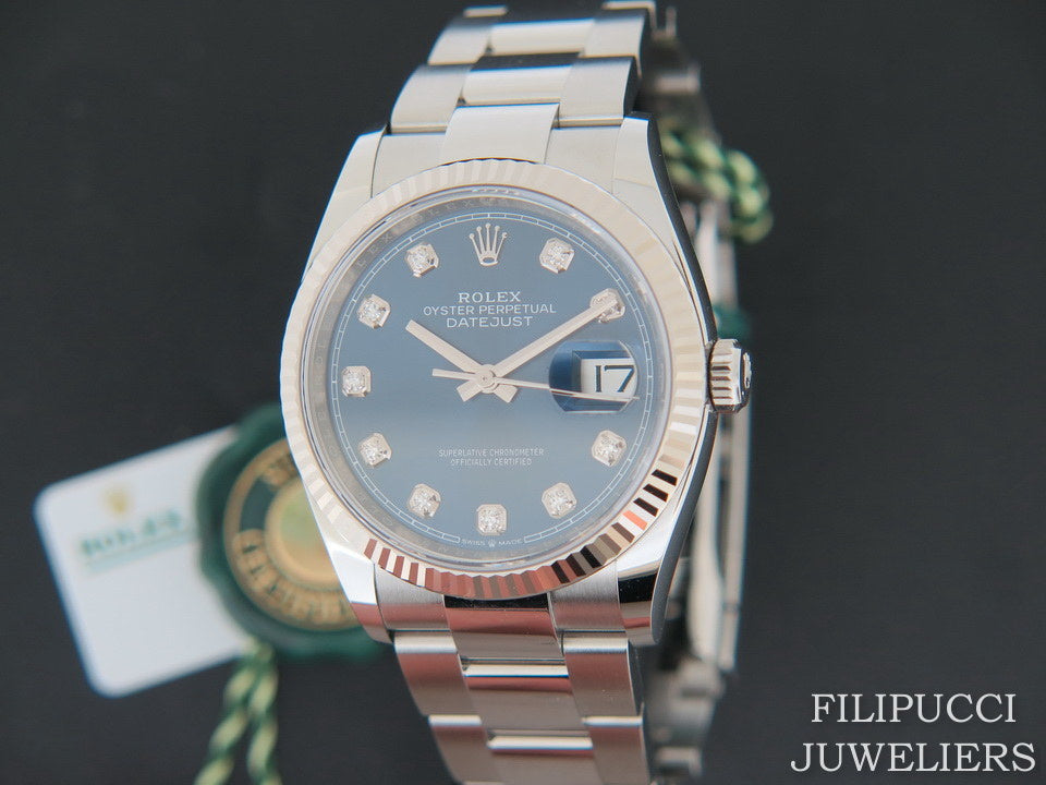 Rolex Datejust 126234 Blue Diamond Dial NEW MODEL   (1)