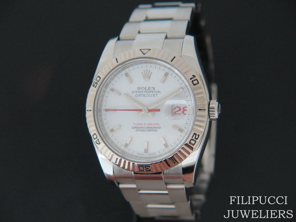 Rolex Datejust Turn-O-Graph 116264 White Dial (1)