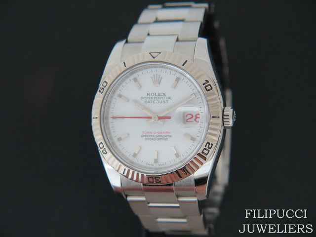 Rolex Datejust Turn-O-Graph White Dial