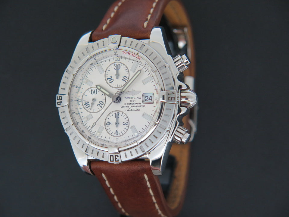 Breitling Chronomat Evolution Silver Dial A13356 (1)
