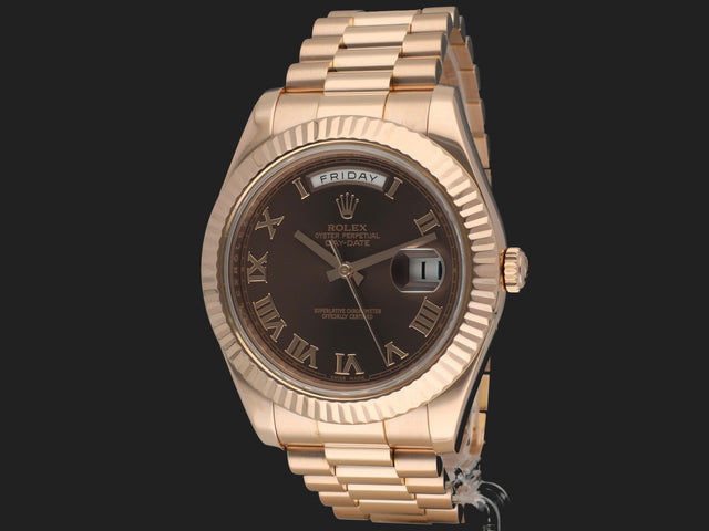 Rolex Day-Date II Chocolate Roman Dial