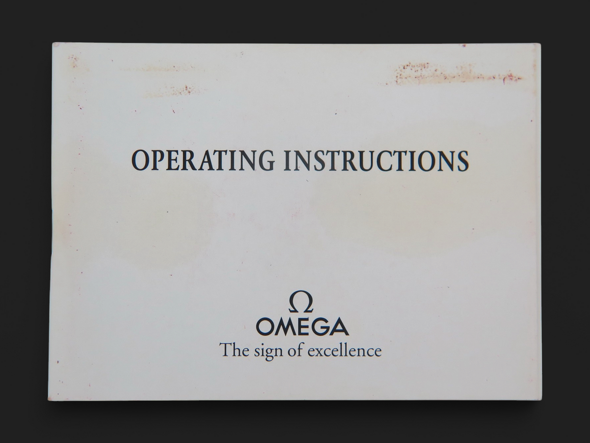 Omega Operating Instructions Booklet for cal. 1138/1139/1141/1143/3220 (1)