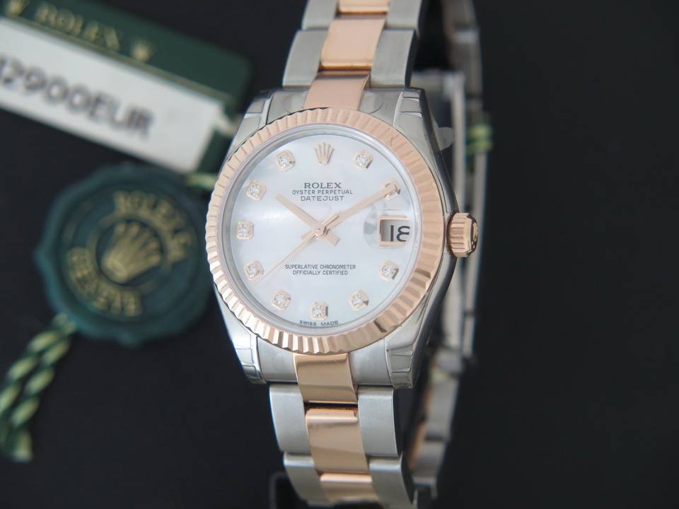 Rolex Datejust Everosegold/Steel MOP Diamond Dial NEW 178271 - Copy (1)