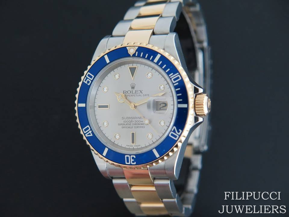 Rolex Submariner Serti/Sultan Dial Gold/Steel 16613  179160 (1)