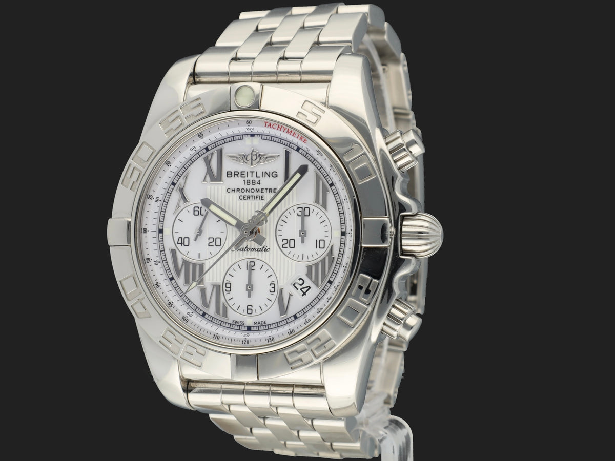 Breitling Chronomat 44 White Roman Dial AB0110 (1)