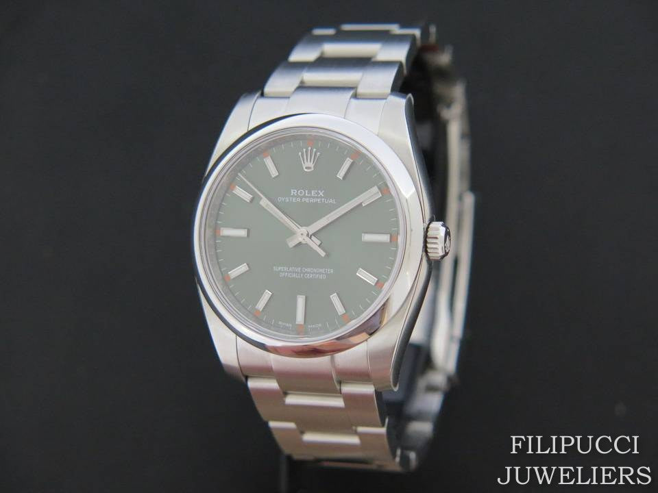 Rolex Oyster Perpetual Olive NEW 114200 (1)