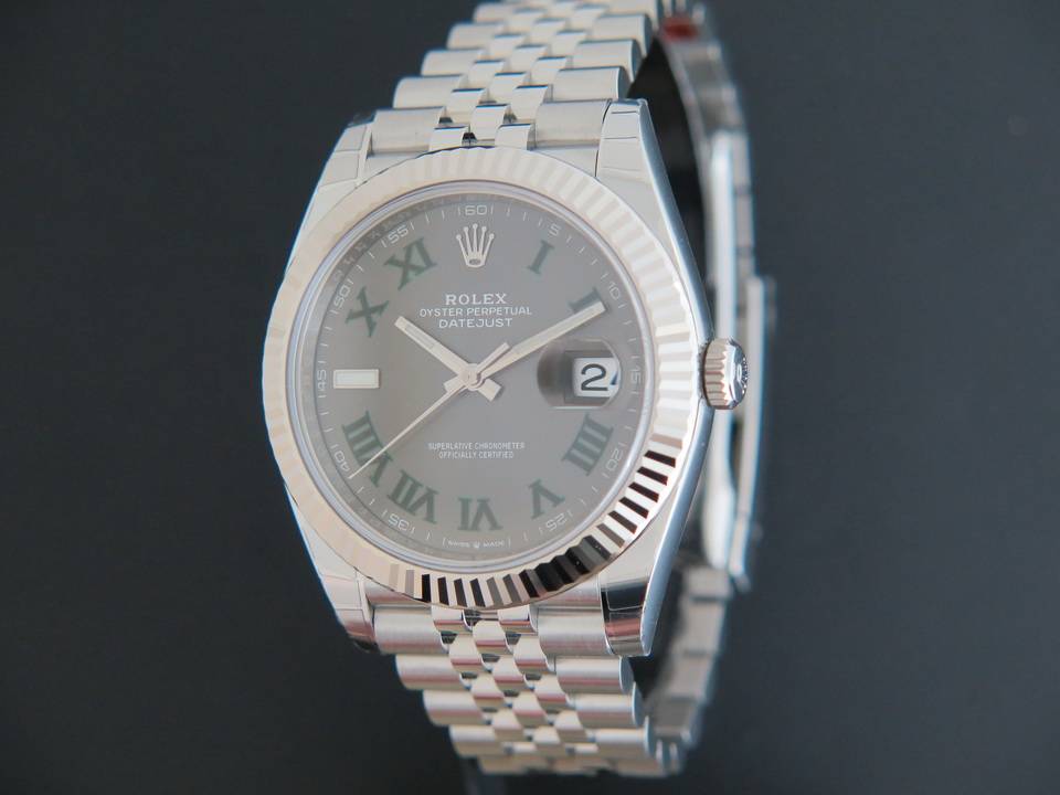 Rolex Datejust 41 Slate Roman Dial 126334  NEW   (1)