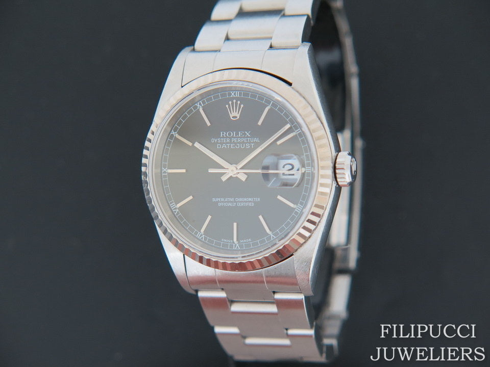Rolex Datejust  Black Dial 16234  (1)