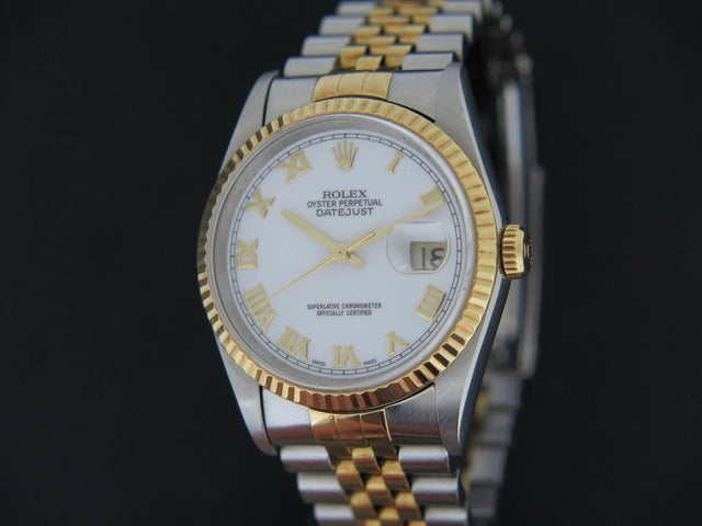Rolex Datejust Gold/Steel White Dial