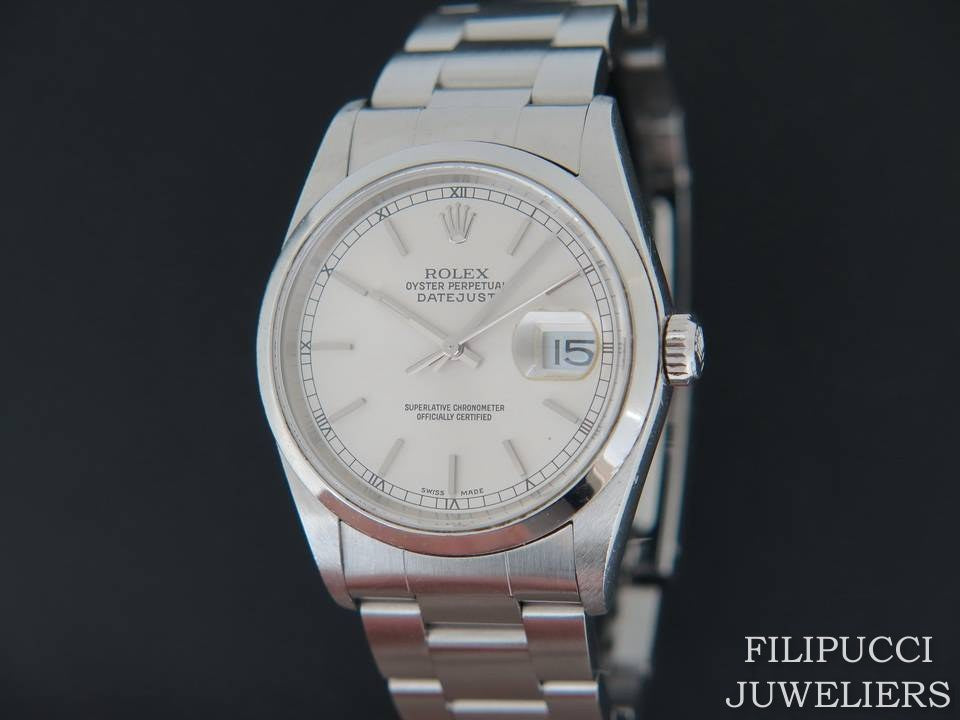 Rolex Datejust Silver Dial 16200 (1)