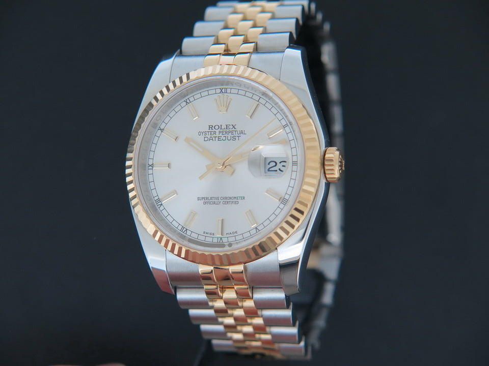 Rolex Datejust Gold/Steel Silver Dial 116233  116233 (1)
