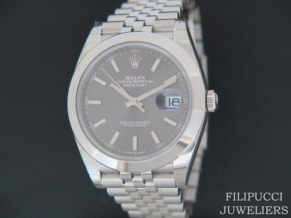 Rolex Datejust 41  Dark Rhodium  126300   (1)