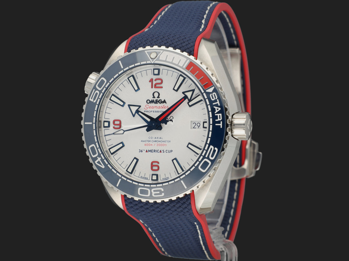 Omega Seamaster Planet Ocean 600m America's Cup 2021 Limited Edition 21532432104001  (1)