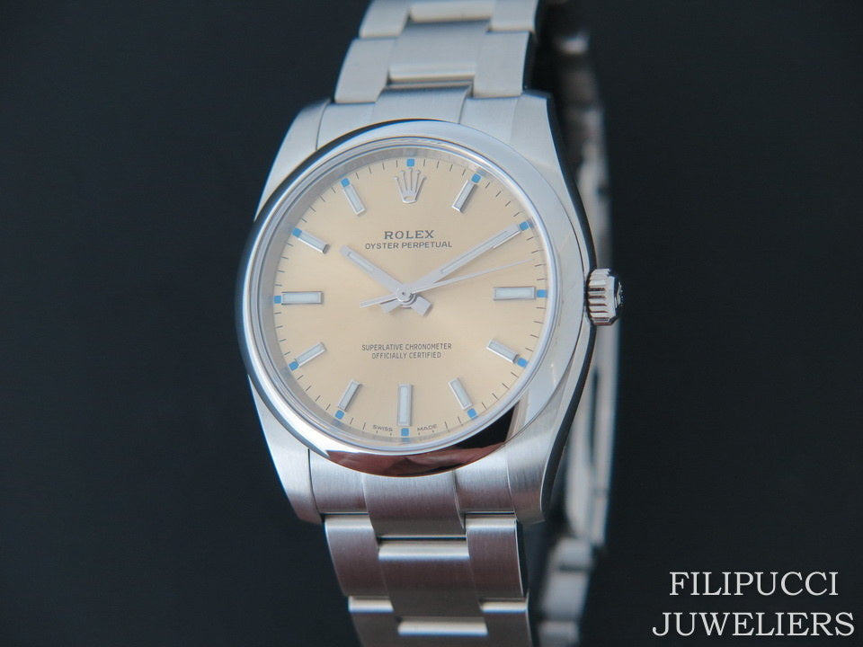 Rolex Oyster Perpetual Champagne-Colour Dial NEW 114200     (1)