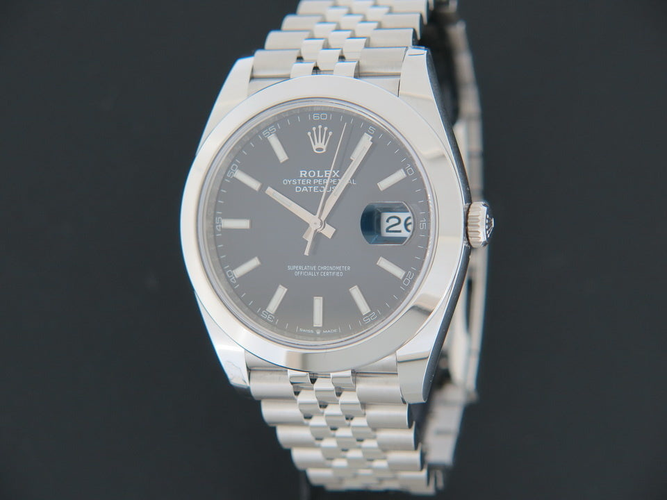 Rolex Datejust 41 Black Dial NEW 126300 114270 (1)
