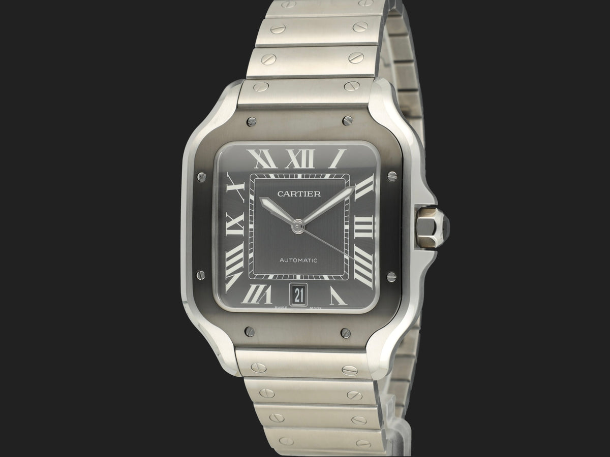 Cartier Santos Large Date ADLC Steel Roman Dial WSSA0037 NEW  WSSA0037 (1)