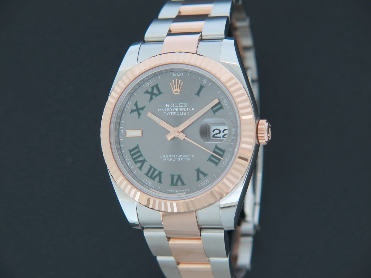 Rolex Datejust 41 Everosegold/Steel Wimbledon Dial 126331 (1)