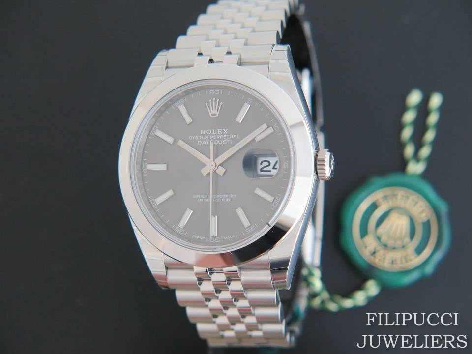 Rolex Datejust 41 NEW 126300  Dark Rhodium  With Stickers (1)