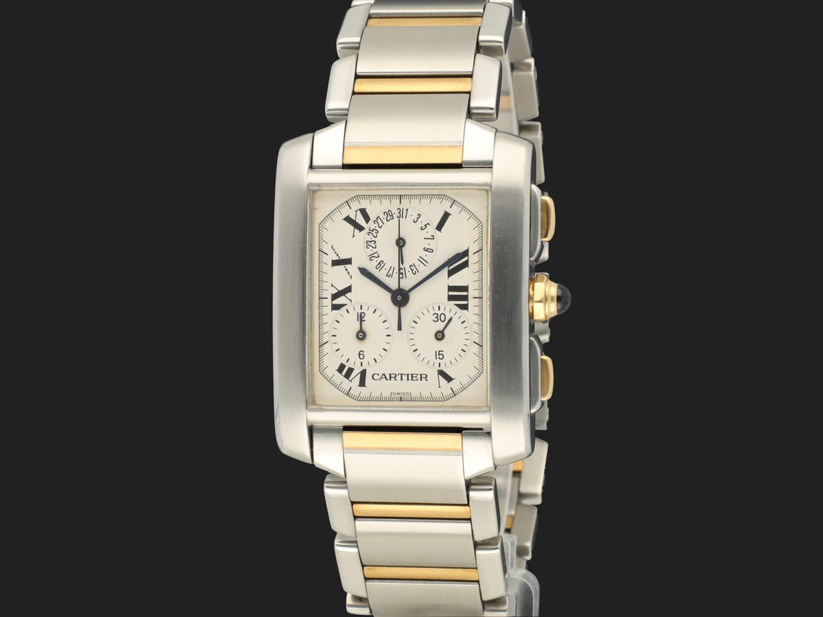 Cartier Tank Francaise Chronoflex Gold/Steel 2303 (1)