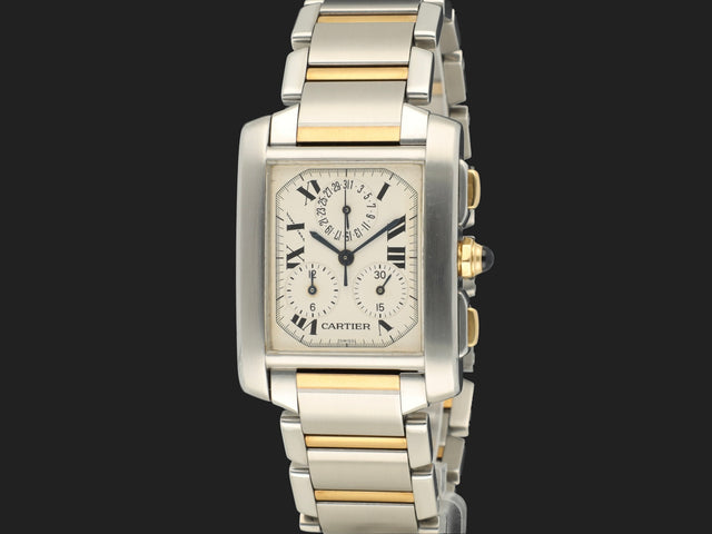 Cartier Tank Francaise Chronoflex Gold/Steel