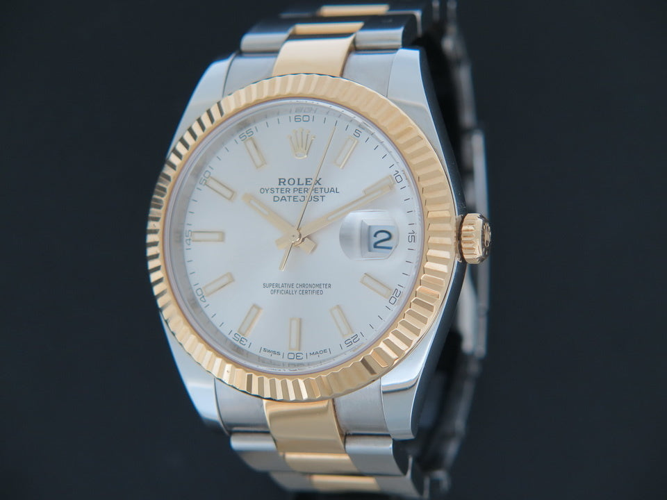 Rolex Datejust 41 Gold/Steel 126333 Silver Dial (1)