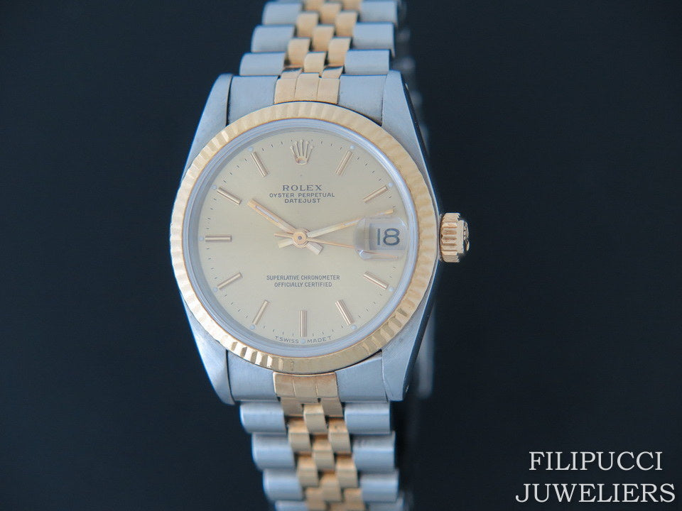 Rolex Datejust Midsize Champagne Dial 68273  (1)