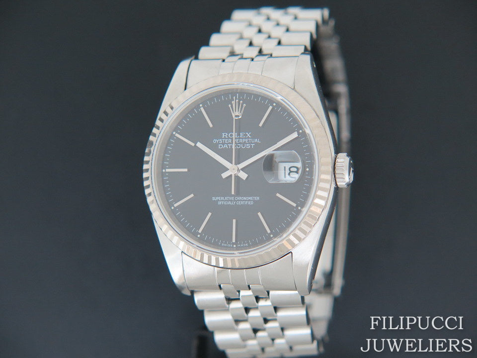 Rolex Datejust  Black Dial 16234   (1)