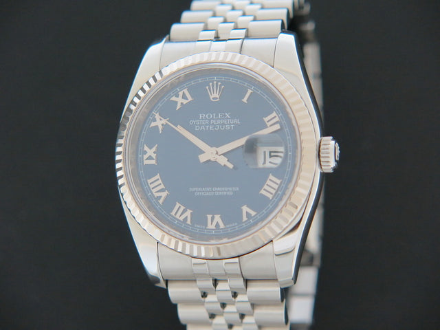 Rolex Datejust Blue Roman Dial