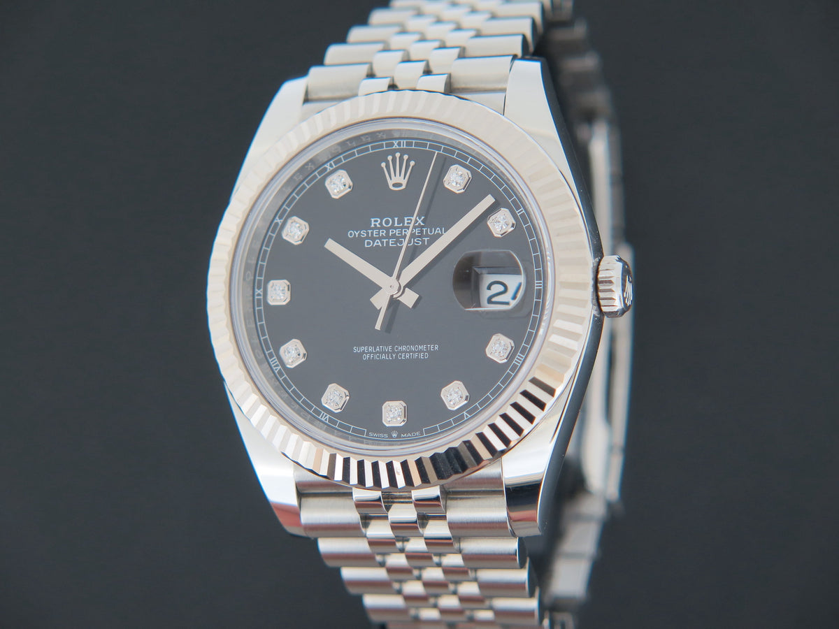 Rolex Datejust 41 Black Diamond Dial 126334 (1)