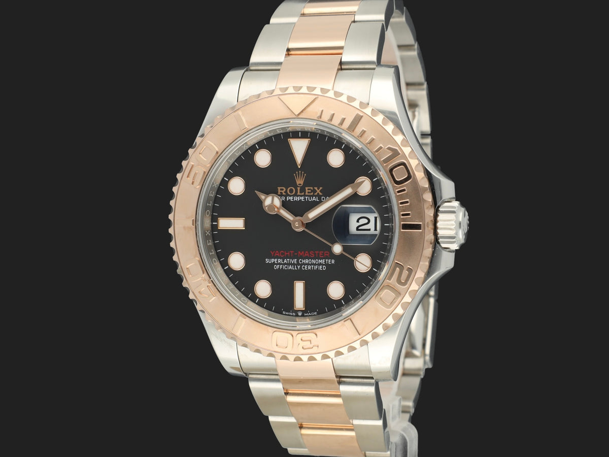 Rolex Yacht-Master Everose/Steel Black Dial 126621 (1)
