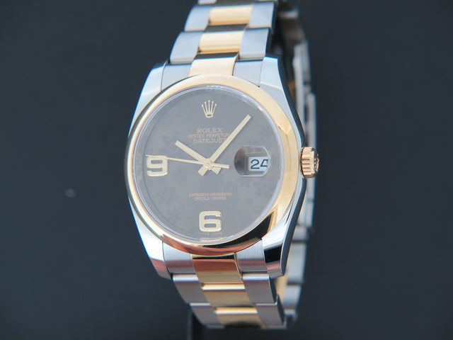 Rolex Datejust Gold/Steel Bronze Flower Dial