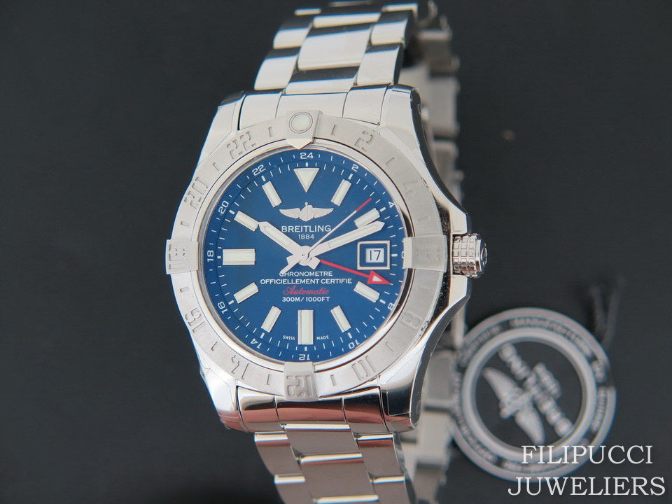 Breitling Avenger II GMT Blue Dial NEW A32390 (1)